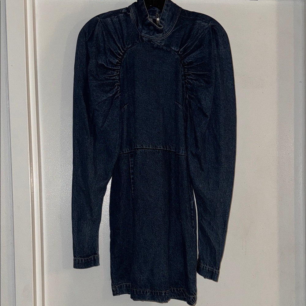 Rotate mini denim dress